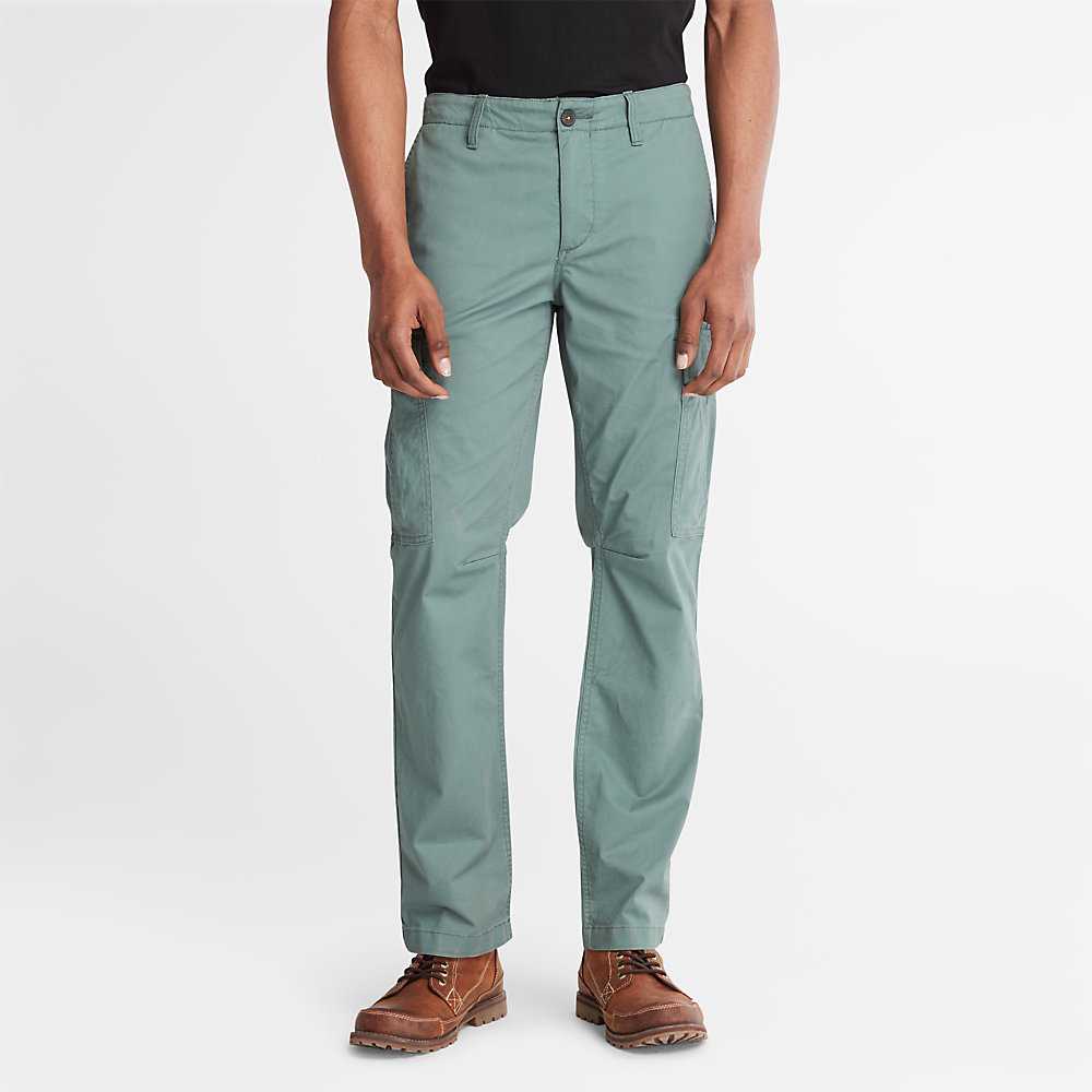 Men's Timberland Core Twill Cargo Pants Green | UAE-4312576