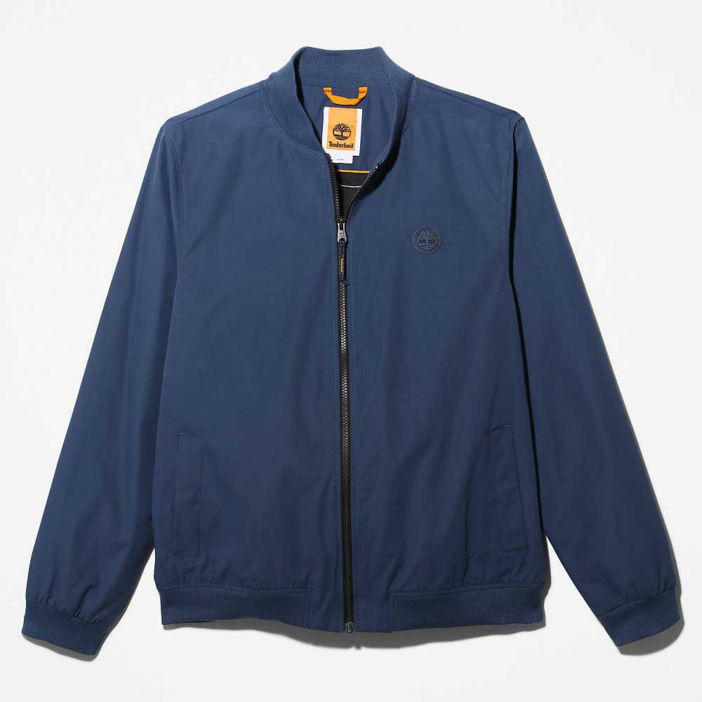 Men's Timberland DWR Bomber Jacket Dark Blue | UAE-9204765