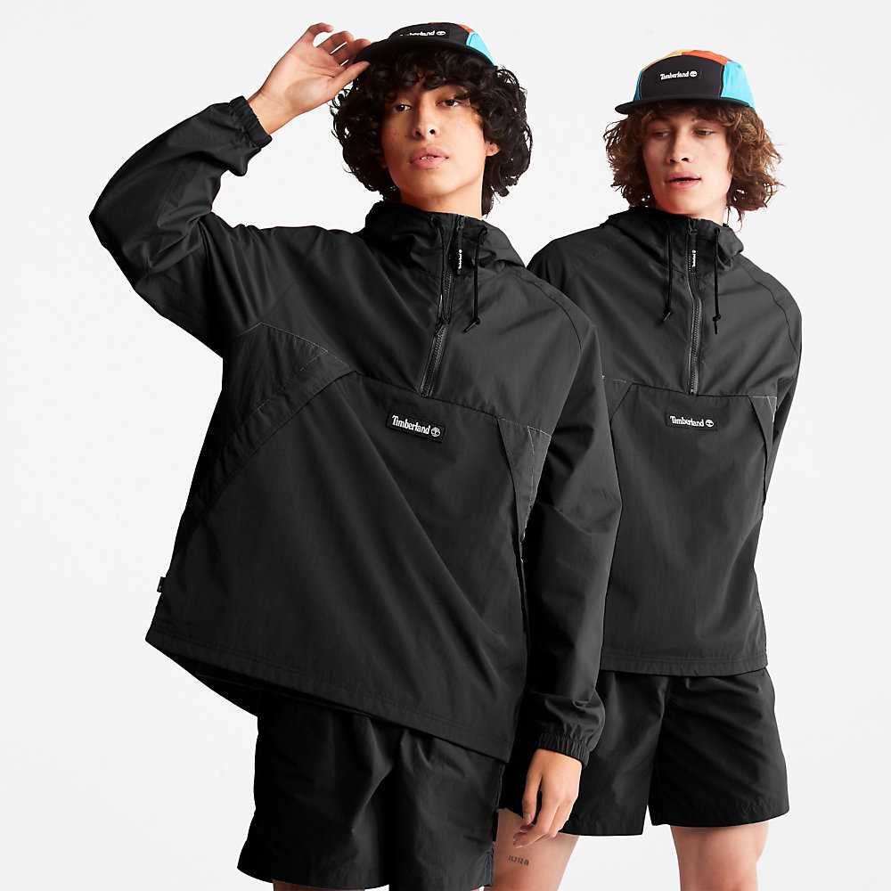 Men's Timberland DWR Windbreaker Black | UAE-9036278