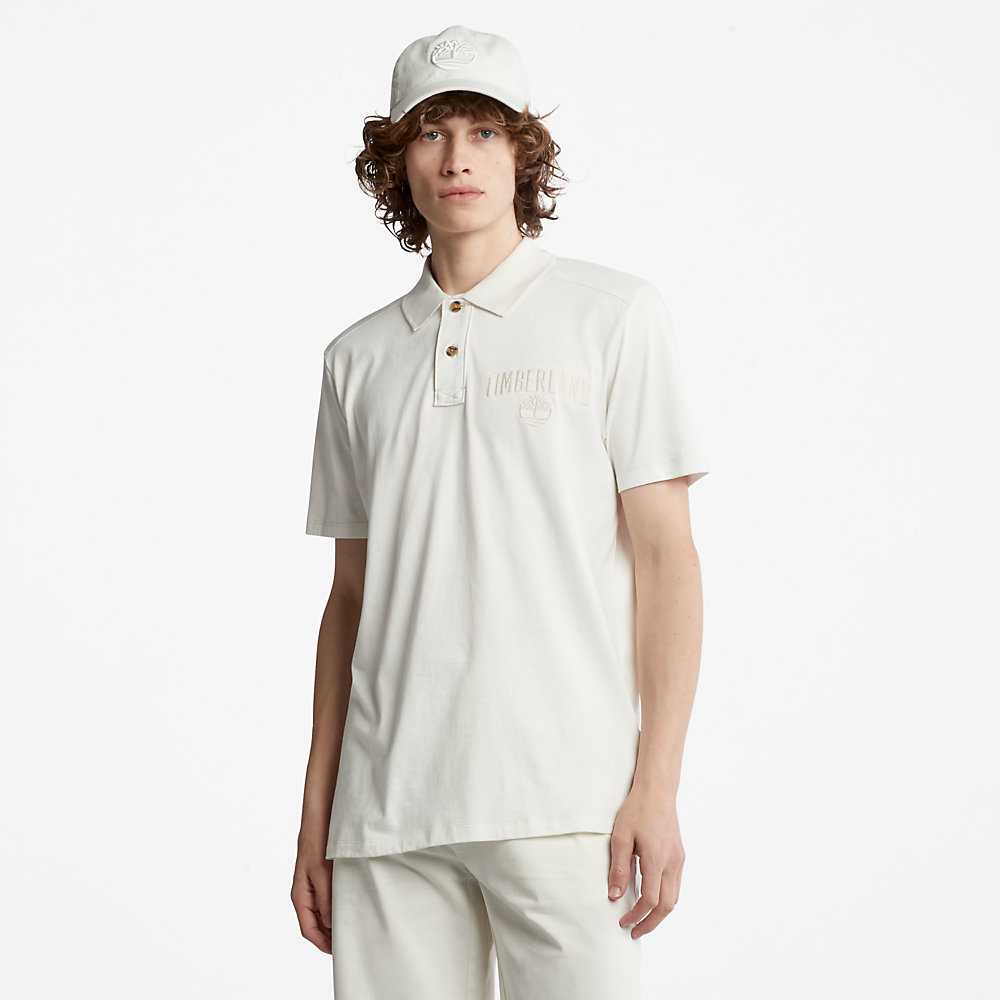 Men's Timberland Earthkeepers Polo Shirts White | UAE-5801693