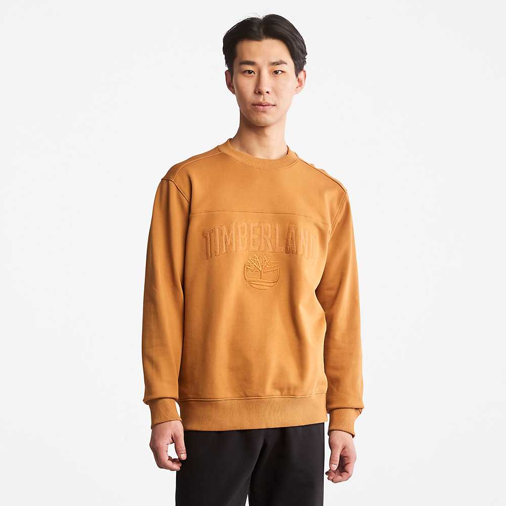 Men's Timberland Earthkeepers Sweatshirt Yellow | UAE-3175046