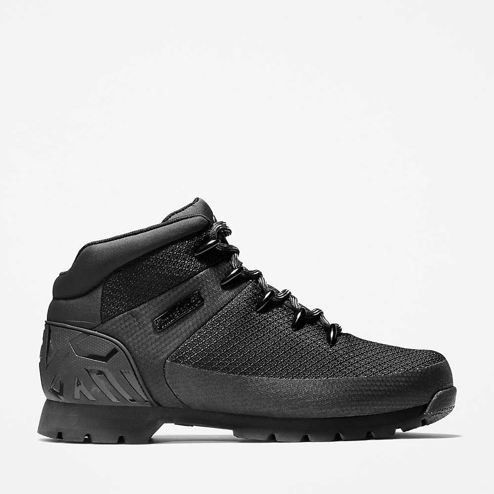 Men's Timberland Euro Sprint Hiking Boots Black | UAE-2684570