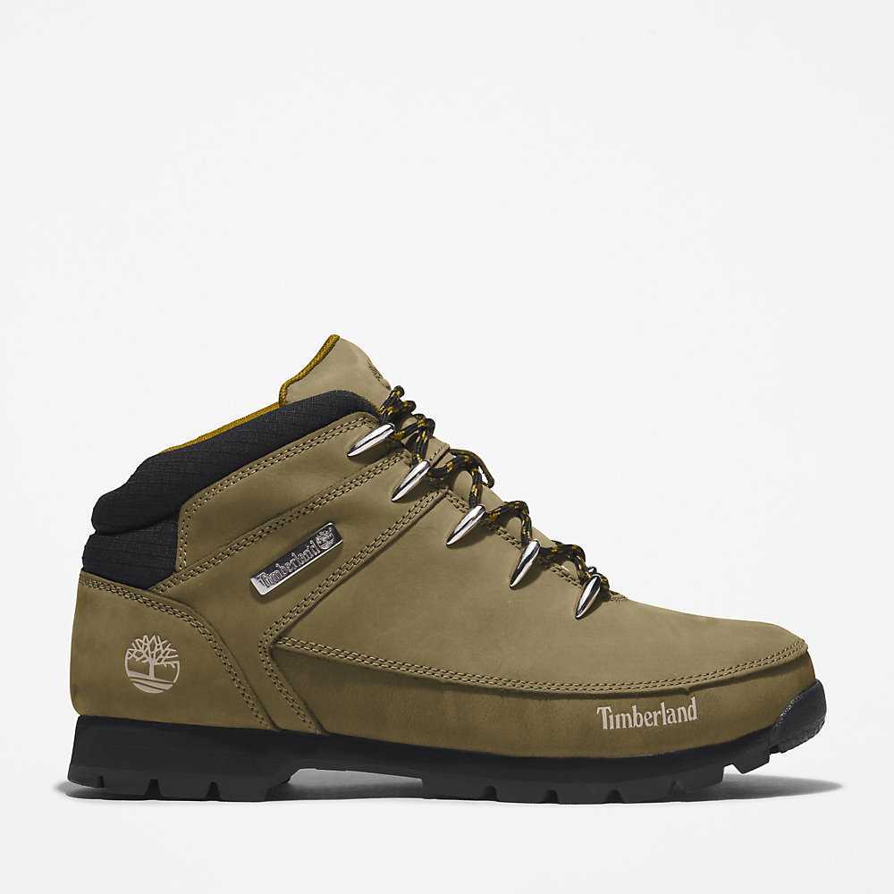 Men's Timberland Euro Sprint Hiking Boots Green | UAE-4128597