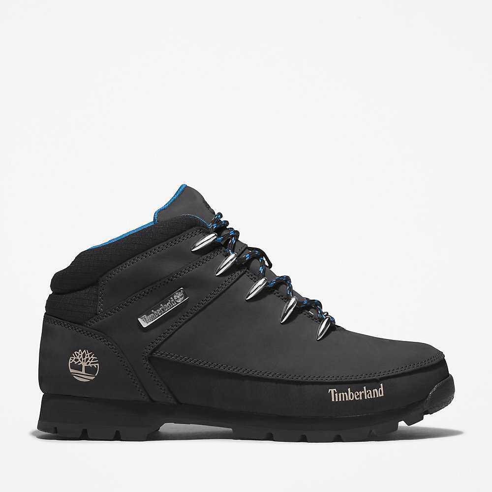 Men's Timberland Euro Sprint Hiking Boots Black | UAE-5842907