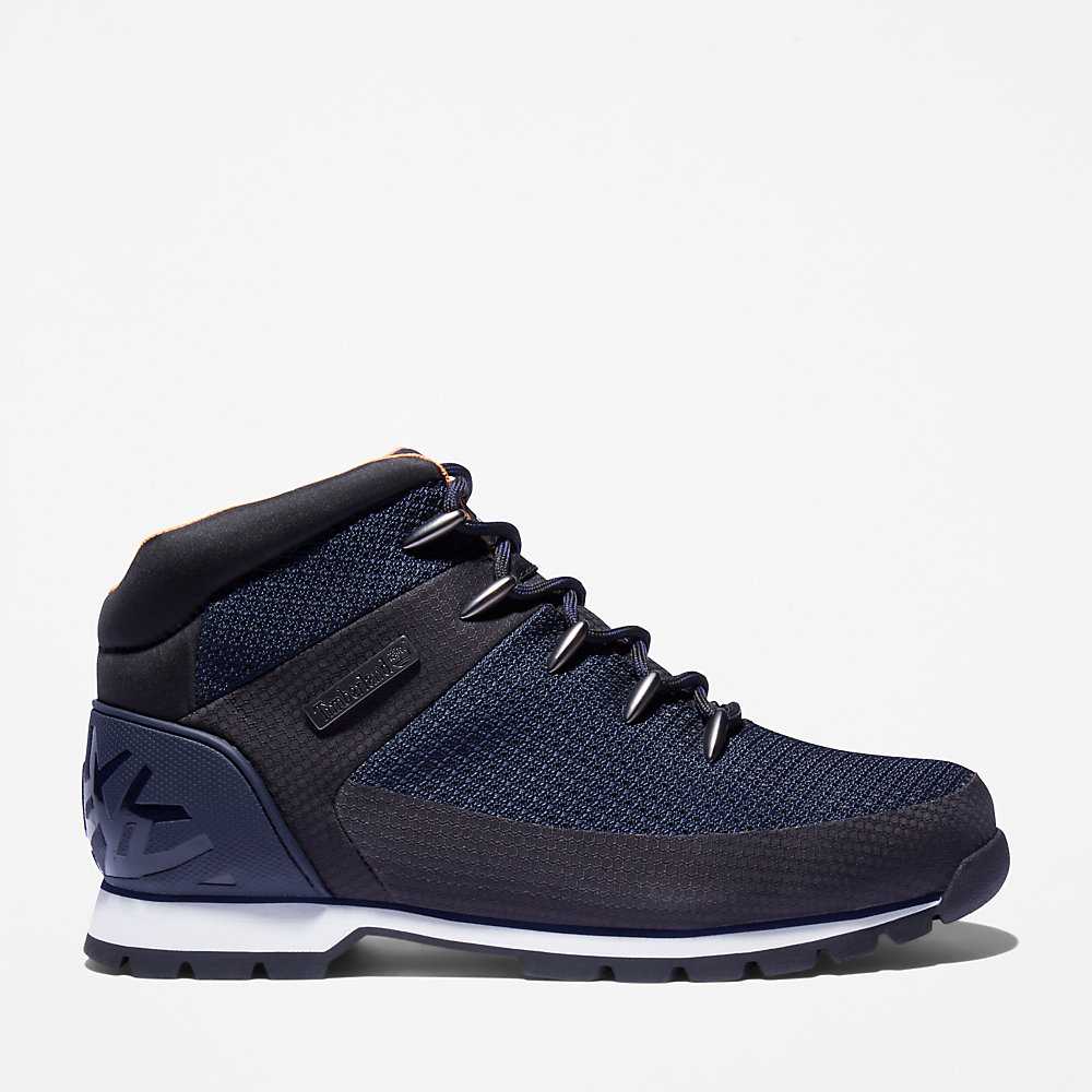 Men's Timberland Euro Sprint Hiking Boots Navy | UAE-9087216