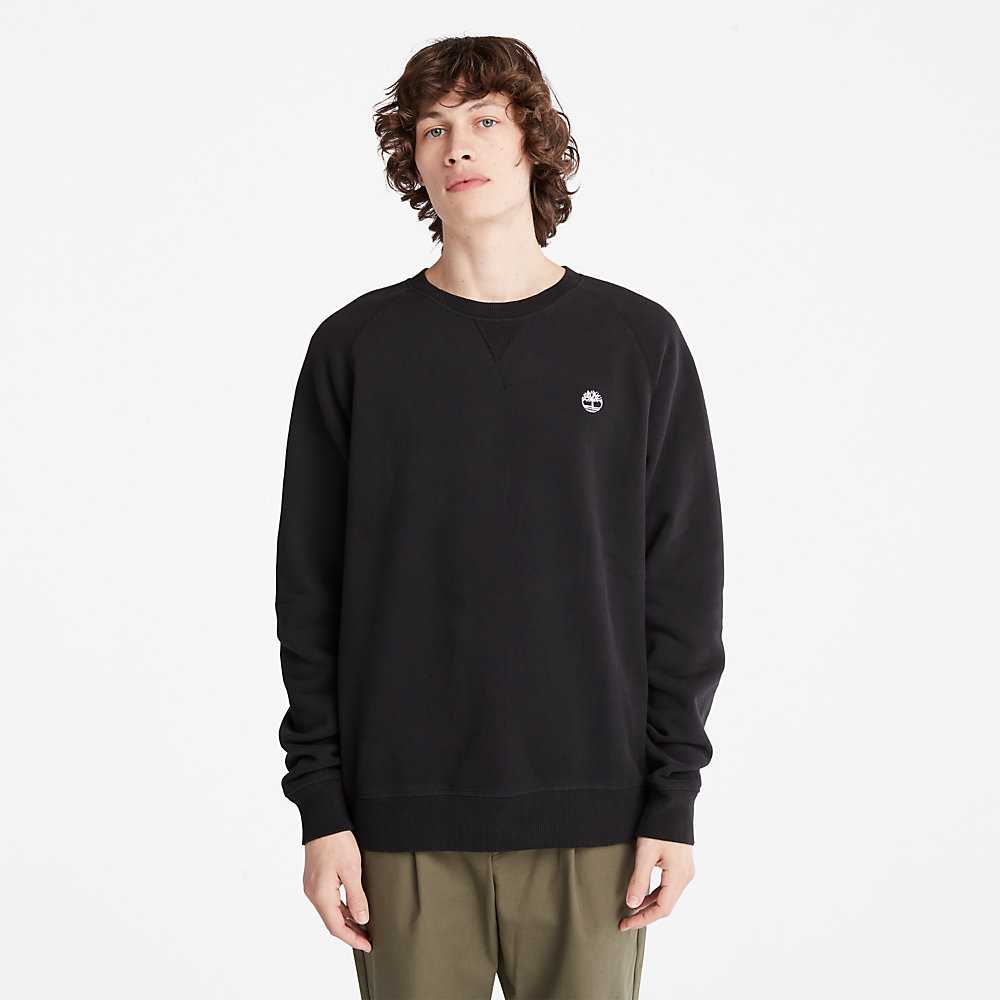 Men's Timberland Exeter River Sweatshirt Black | UAE-1370562