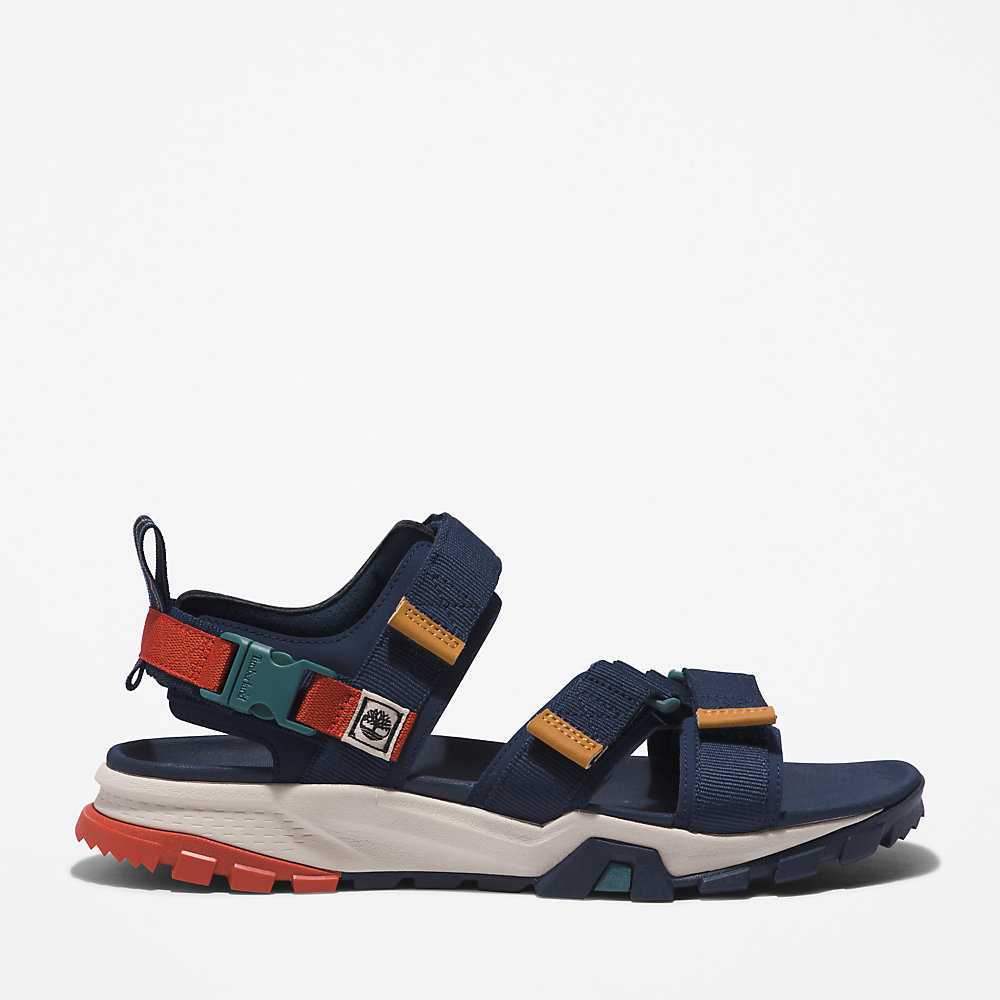 Men's Timberland Garrison Trail Sandals Navy | UAE-4132698