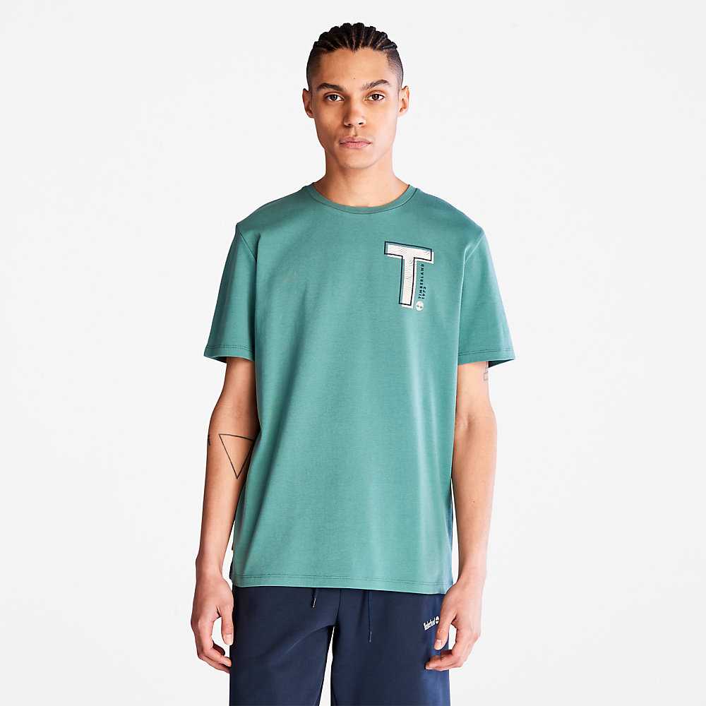 Men's Timberland Interlock TimberFresh™ T Shirts Green | UAE-5378246