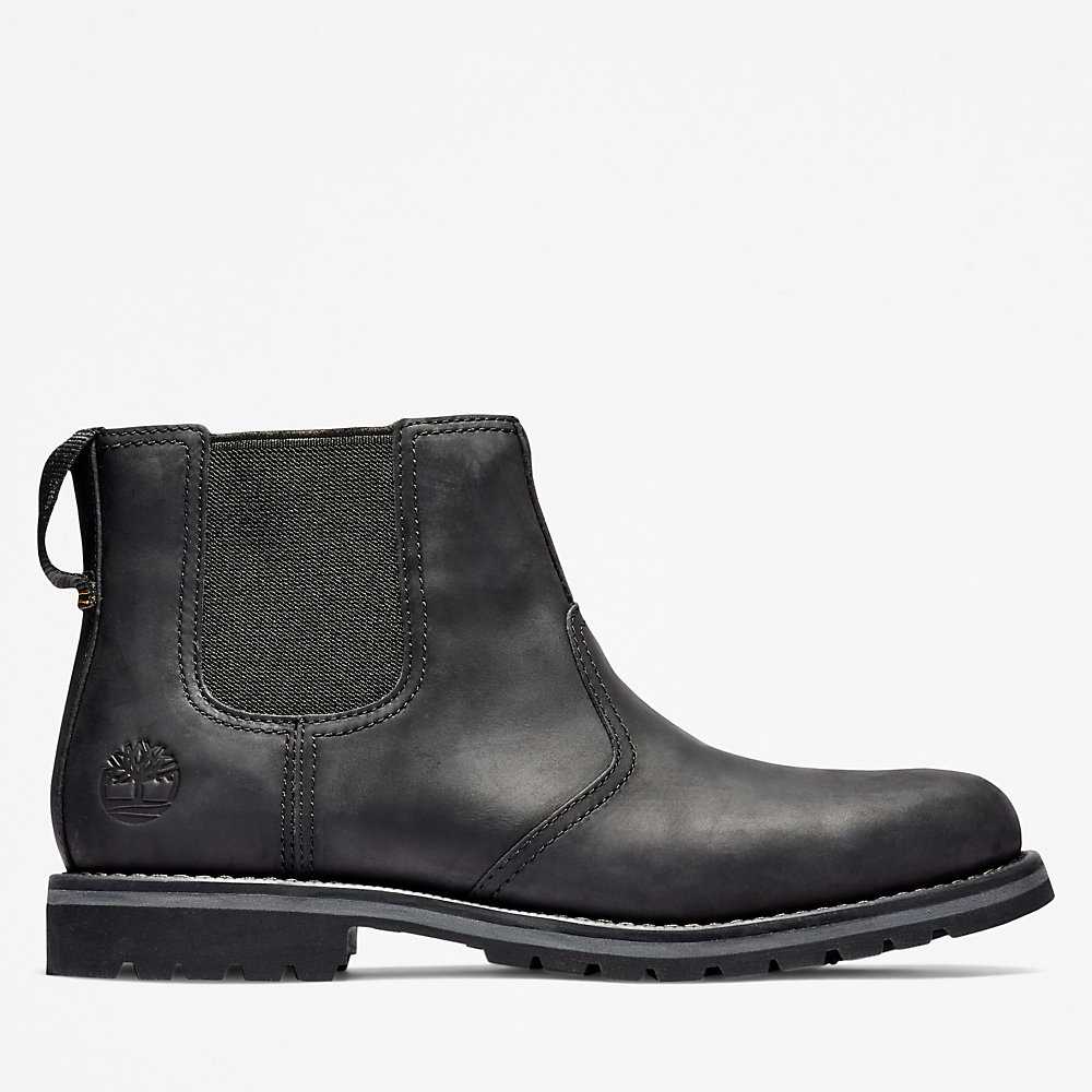 Men's Timberland Larchmont Chelsea Boots Black | UAE-9471026