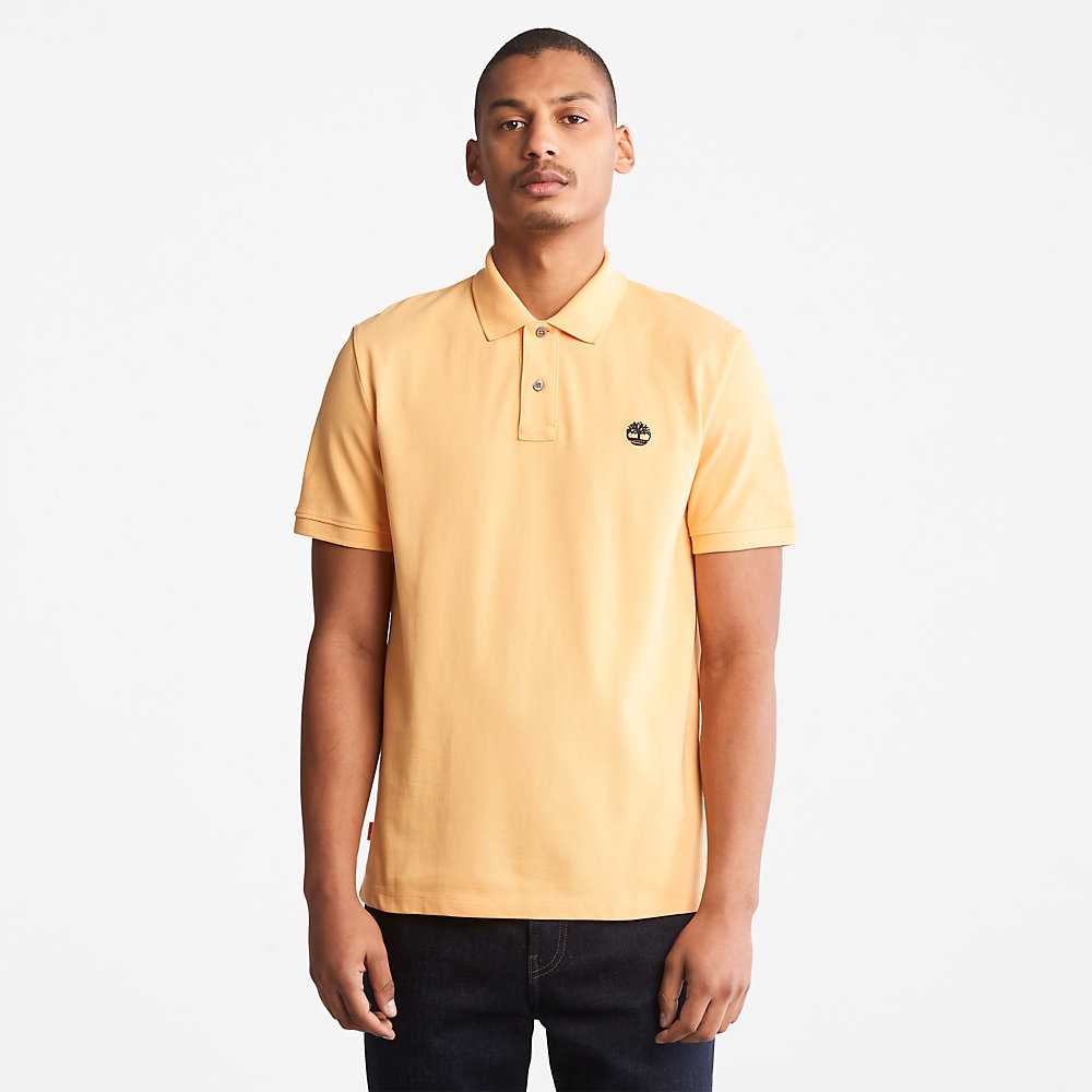 Men's Timberland Millers River Polo Shirts Orange | UAE-7835096