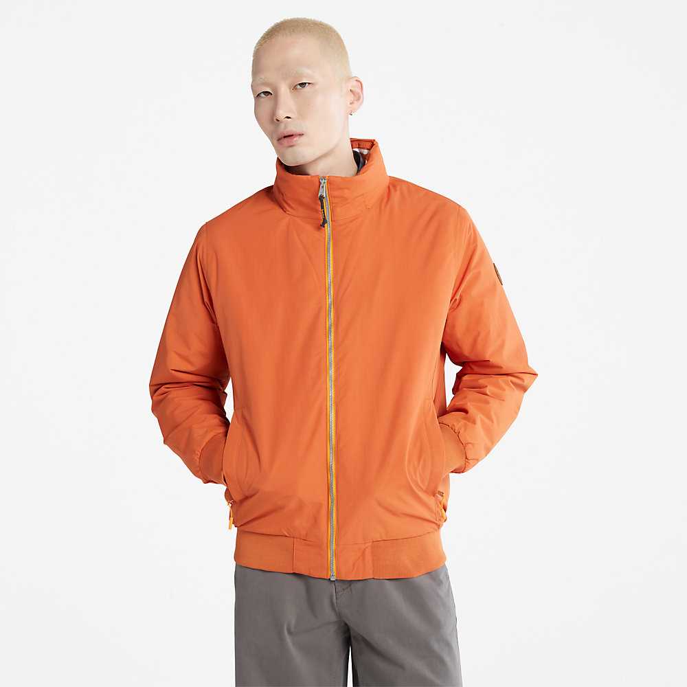 Men's Timberland Mount Lafayette Bomber Jacket Orange | UAE-7645832