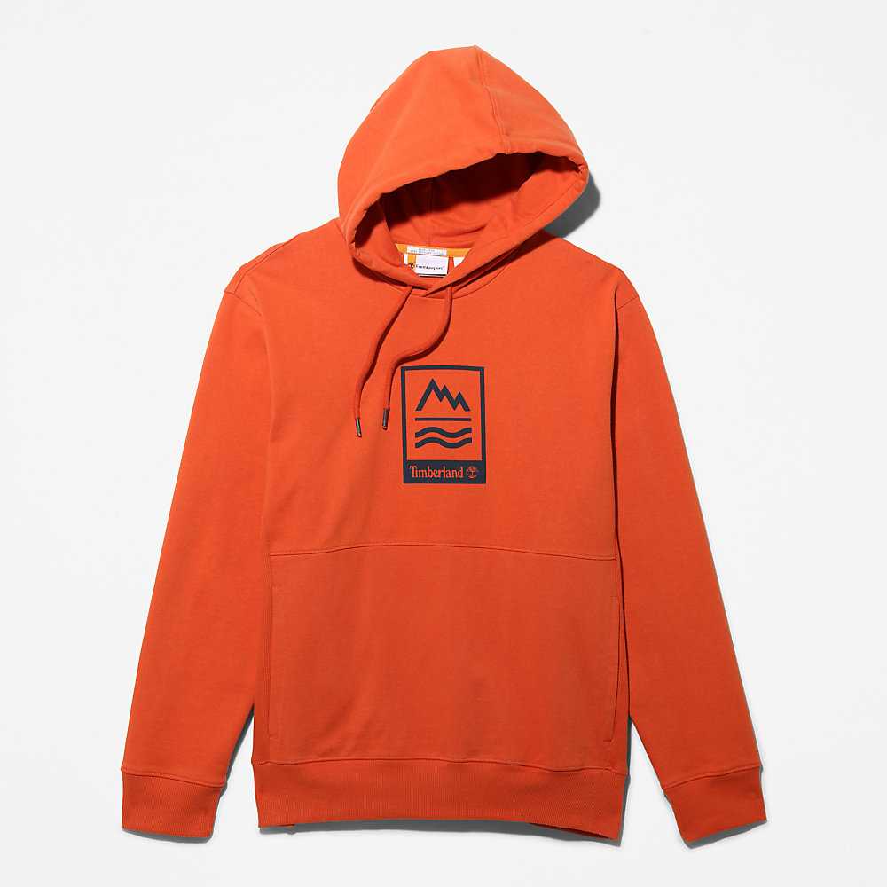 Men's Timberland Mountains-to-Rivers Hoodie Orange | UAE-1735628