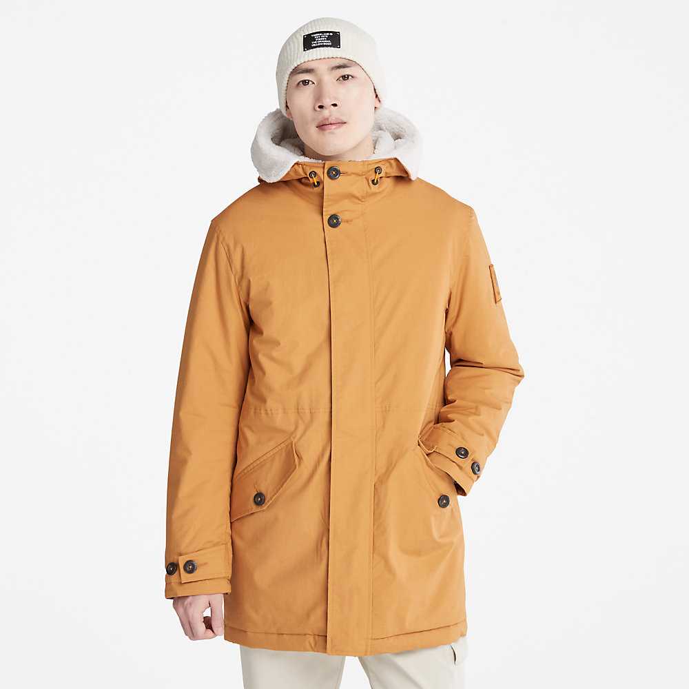 Men's Timberland Mt. Kelsey Parka Jackets Light Brown | UAE-7862390