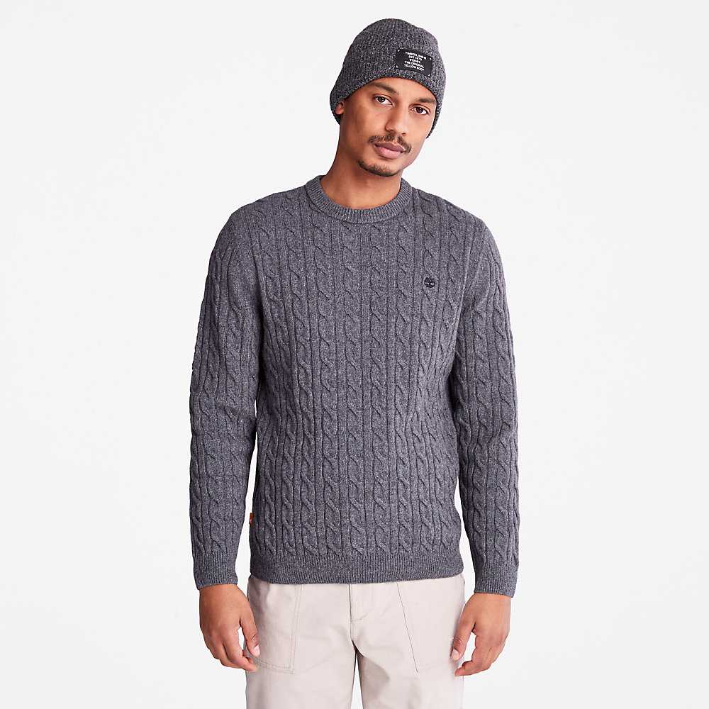 Men's Timberland Phillips Brook Sweaters Dark Grey | UAE-5789314