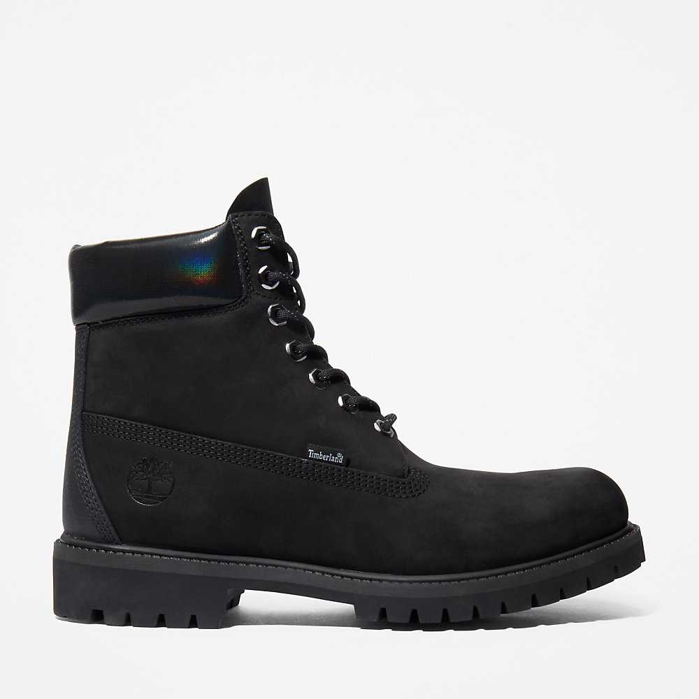 Men's Timberland Premium® 6 Inch Waterproof Boots Black | UAE-5013962