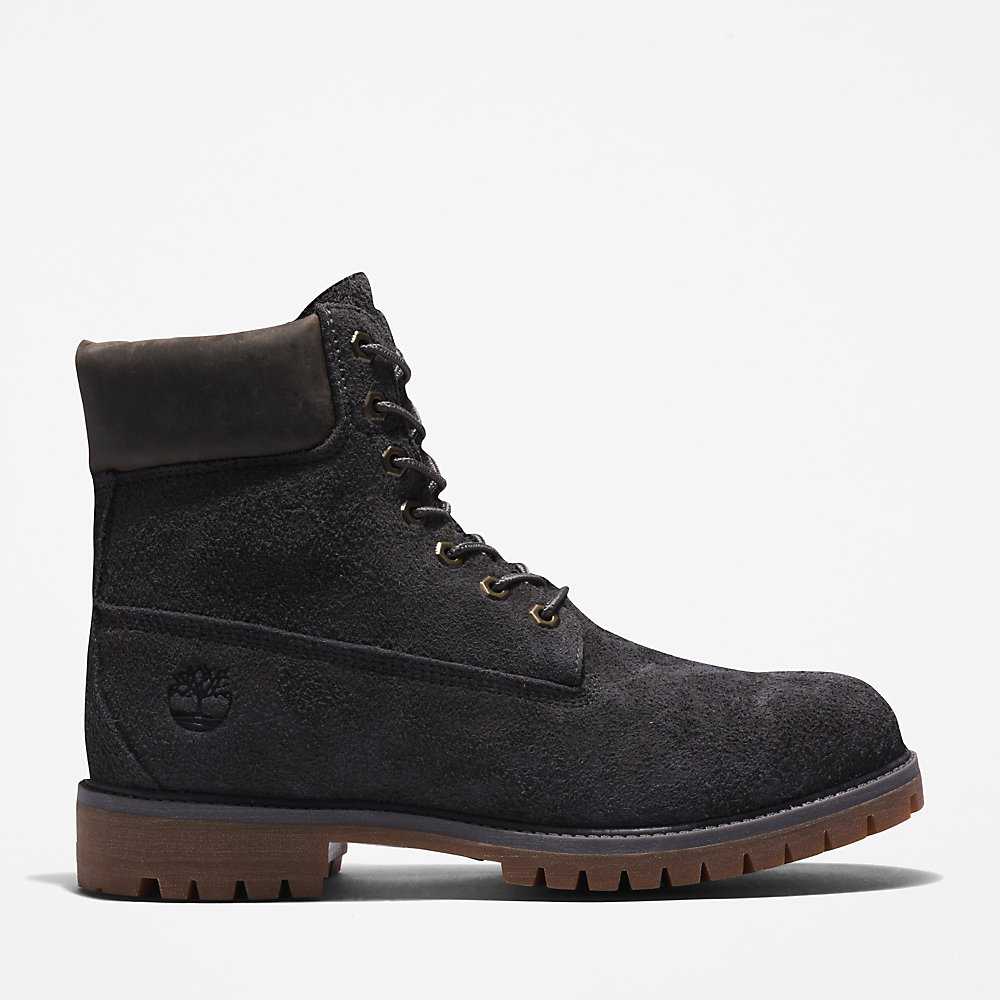 Men's Timberland Premium® 6 Inch Waterproof Boots Dark Grey | UAE-6805947