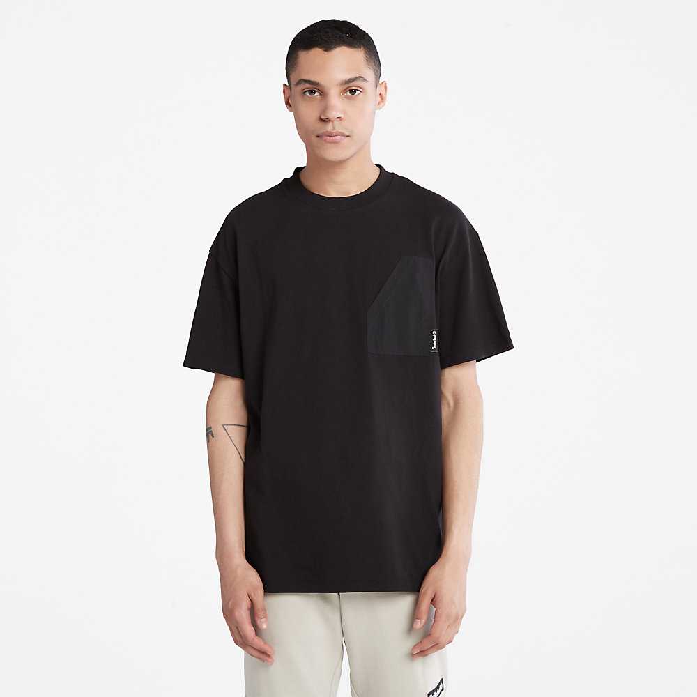 Men's Timberland Progressive Utility T Shirts Black | UAE-6470531