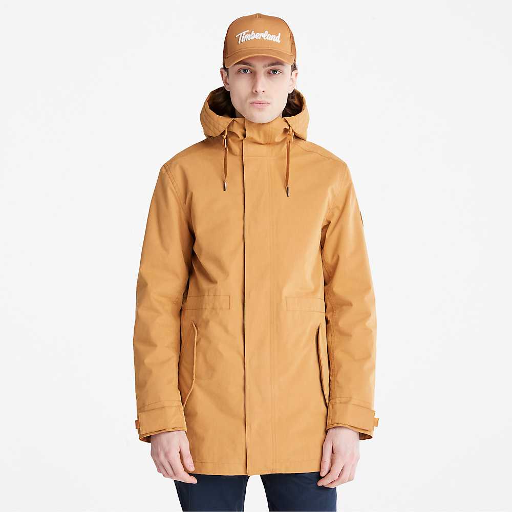 Men's Timberland Snowdon Peak Parka Jackets Light Brown | UAE-0128534