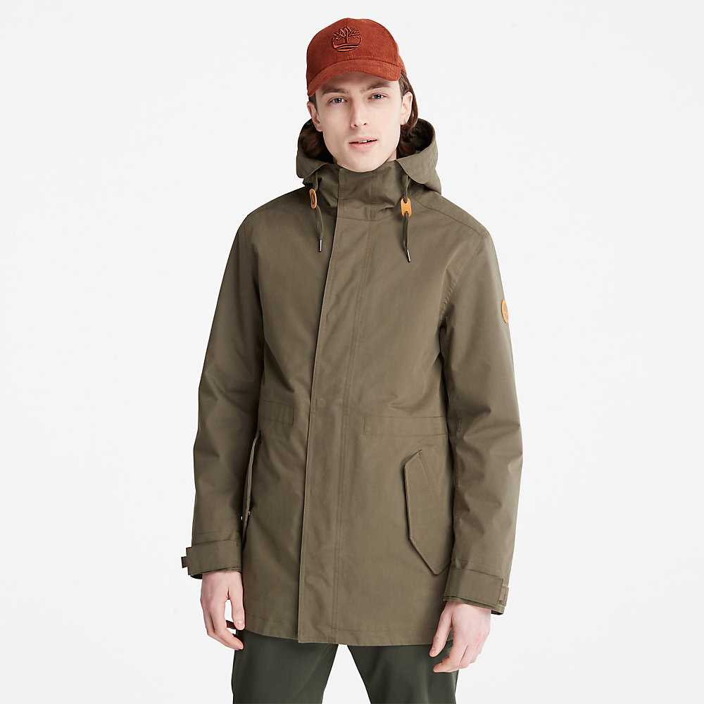 Men's Timberland Snowdon Peak Parka Jackets Green | UAE-7123096