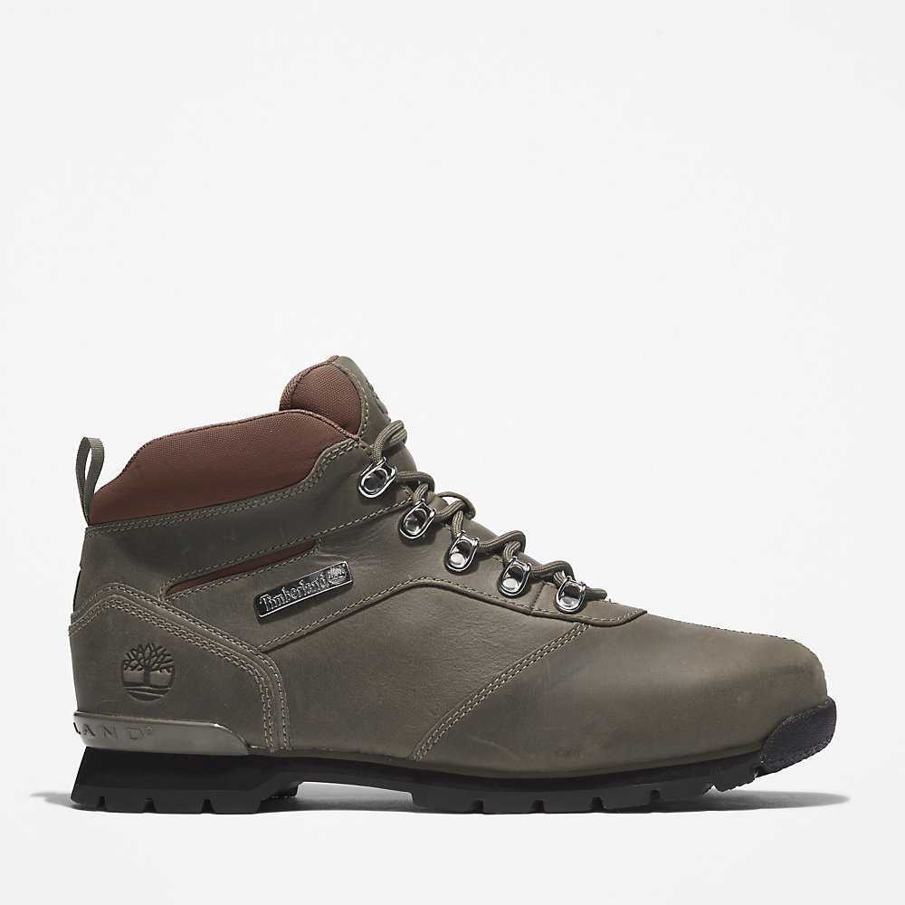 Men's Timberland Splitrock Hiking Boots Green | UAE-0239471