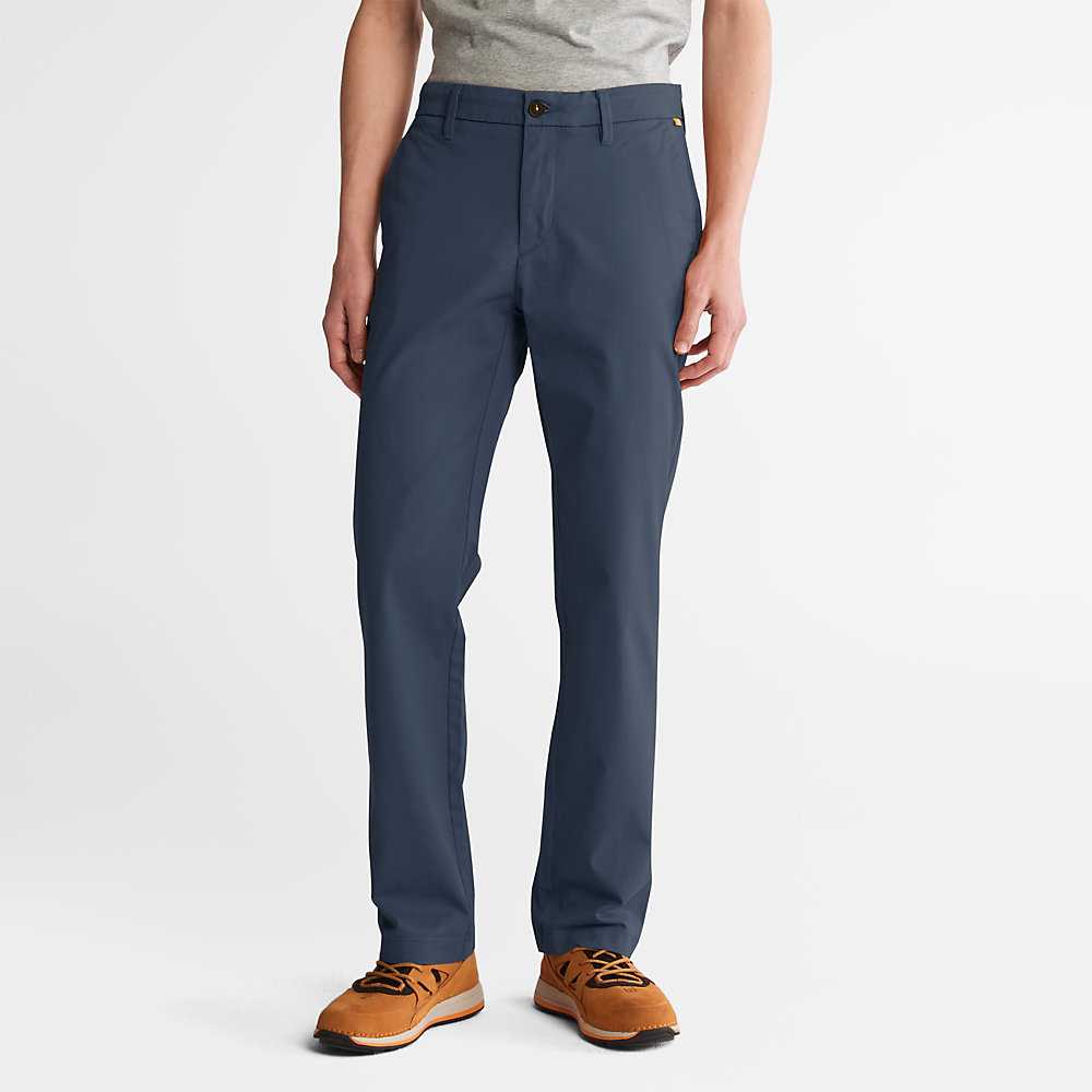 Men's Timberland Squam Lake Chinos Dark Blue | UAE-0674351