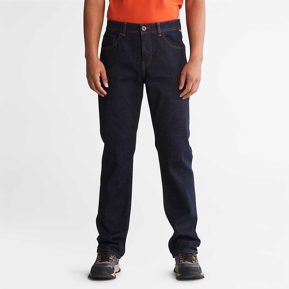 Men's Timberland Squam Lake Jeans Indigo | UAE-0594876