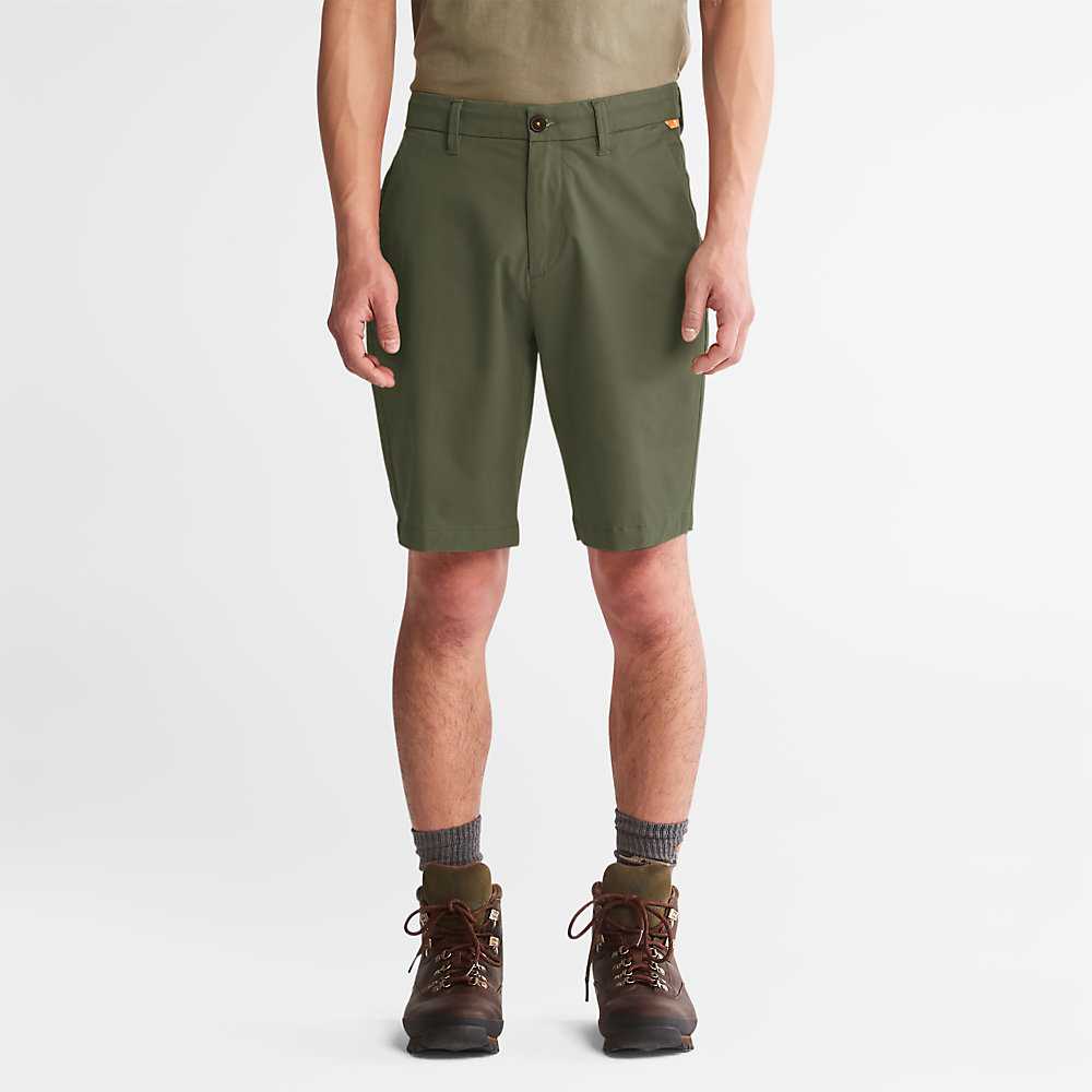 Men's Timberland Squam Lake Shorts Green | UAE-9701832