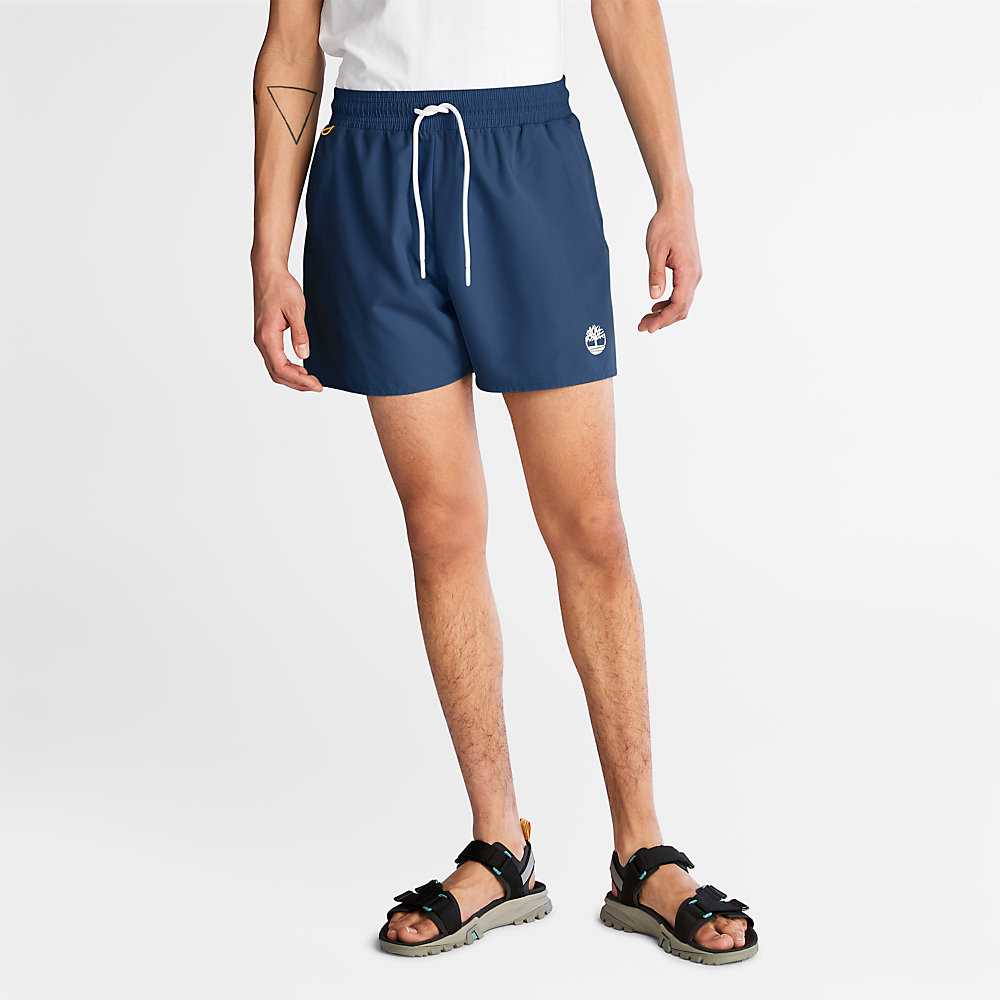 Men's Timberland Sunapee Lake Shorts Dark Blue | UAE-2918074