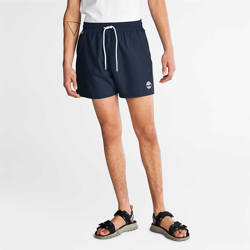 Men's Timberland Sunapee Lake Shorts Navy | UAE-6192037