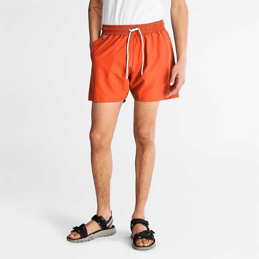 Men's Timberland Sunapee Lake Shorts Orange | UAE-1059782