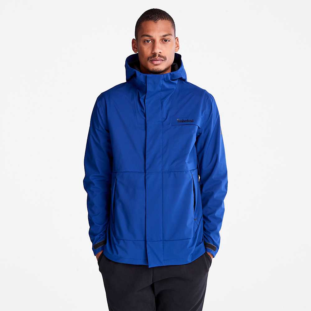 Men's Timberland Water-Repellent Windbreaker Dark Blue | UAE-6580734