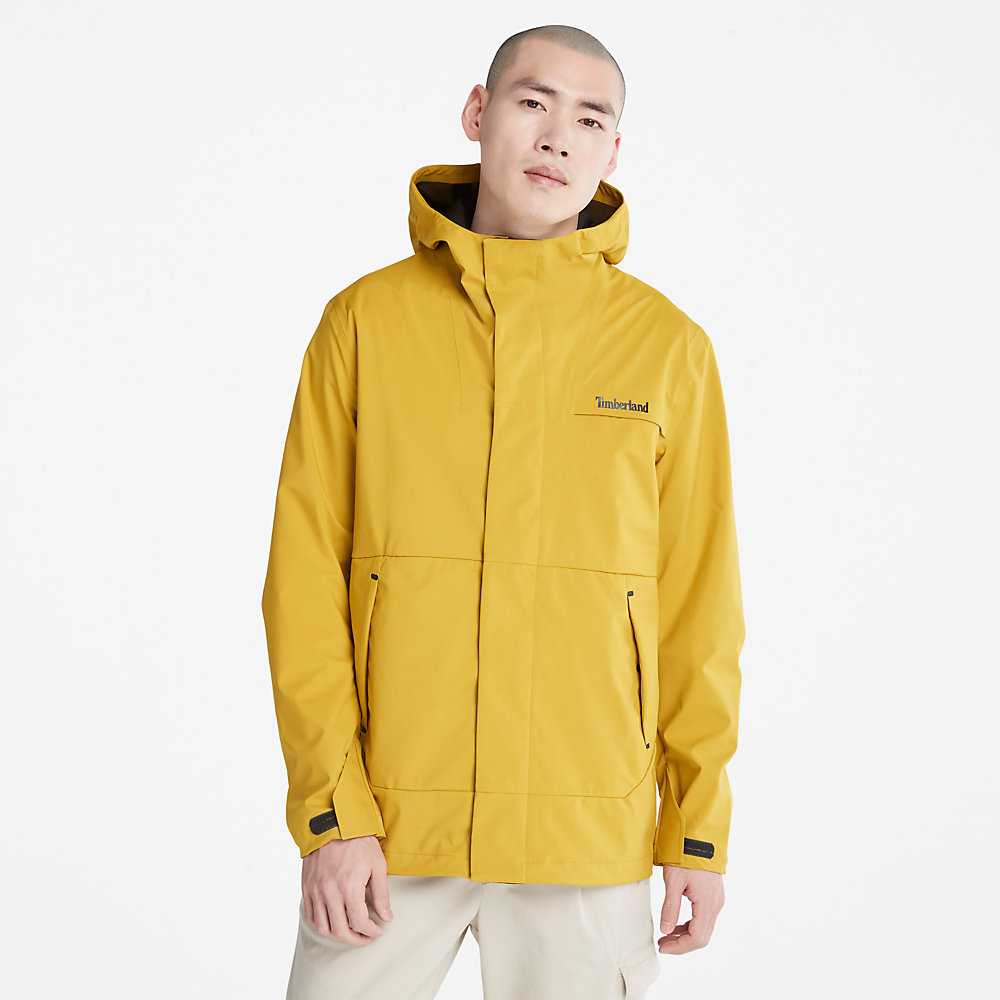 Men's Timberland Water-Repellent Windbreaker Yellow | UAE-8074651