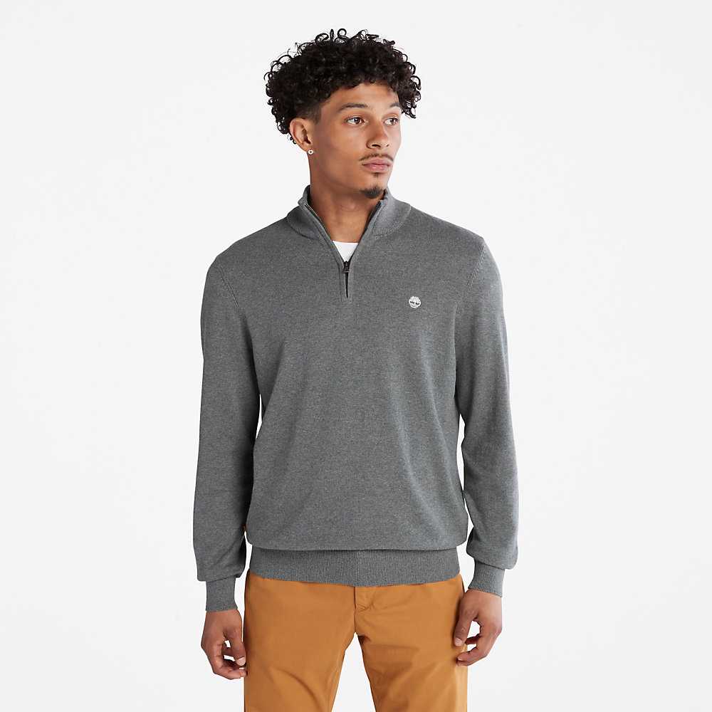 Men's Timberland Williams River Sweaters Dark Grey | UAE-3916428