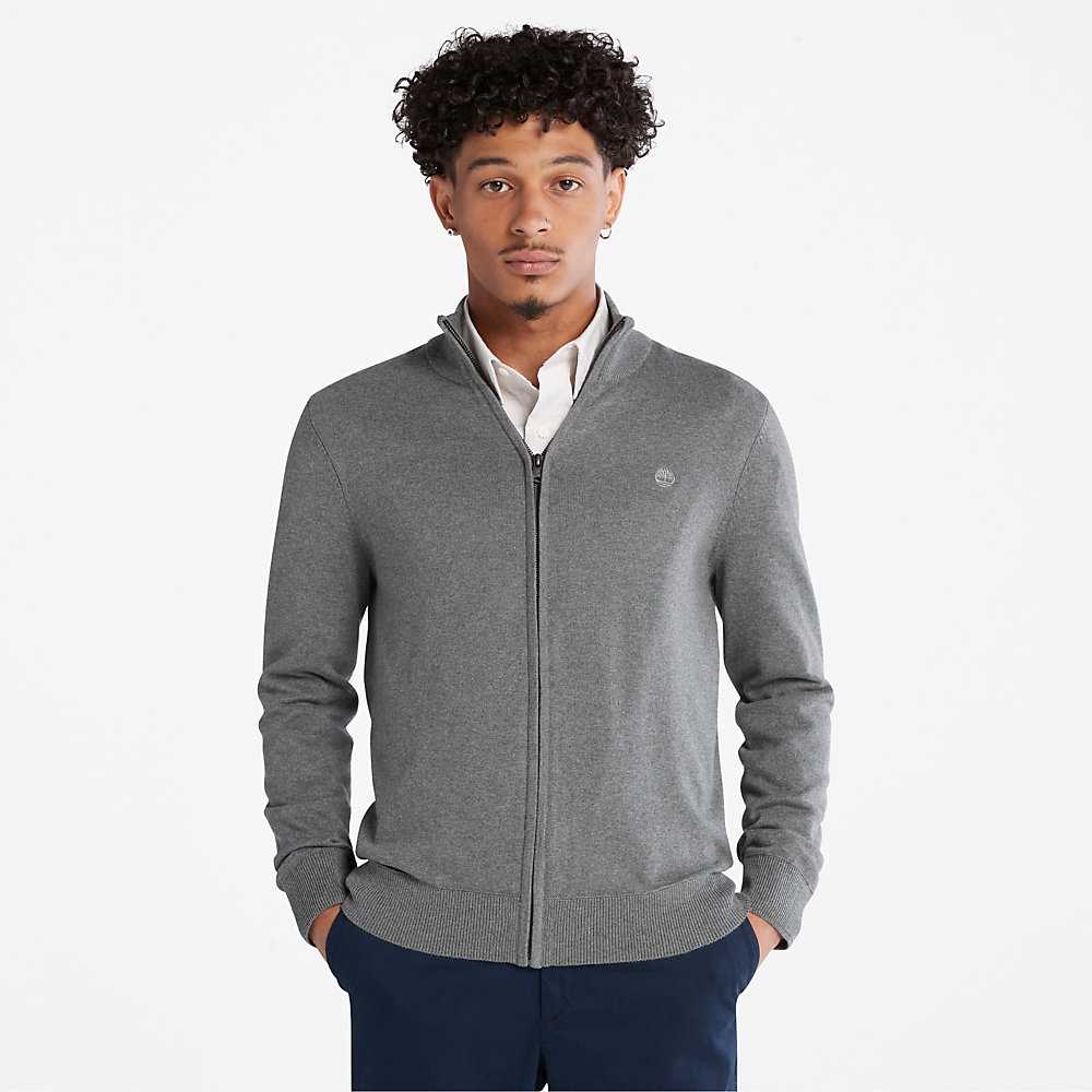 Men's Timberland Williams River Sweaters Dark Grey | UAE-5907341