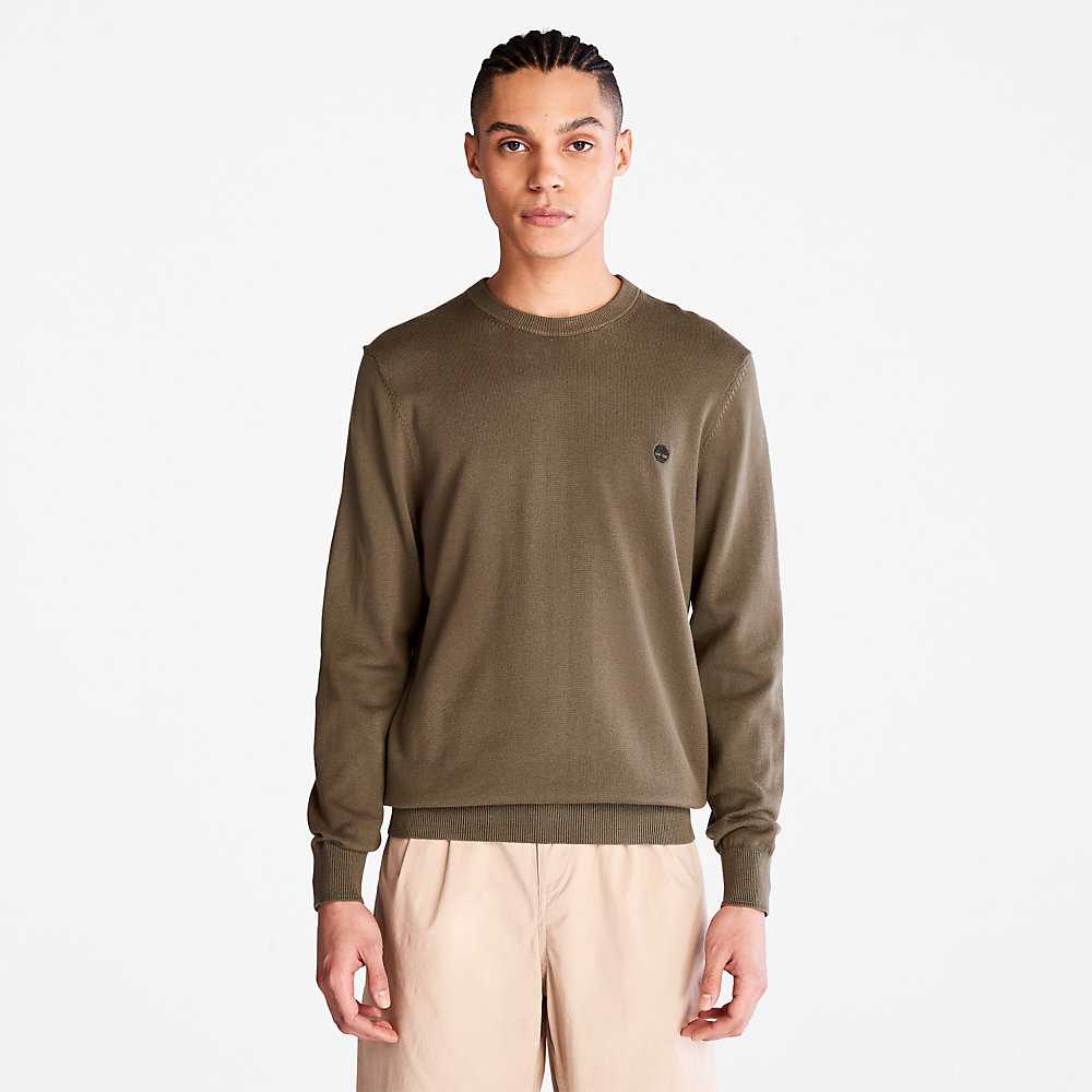 Men's Timberland Williams River Sweaters Dark Green | UAE-8652741