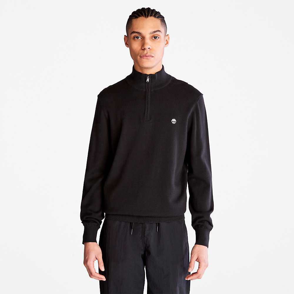 Men's Timberland Williams River Sweaters Black | UAE-9512467