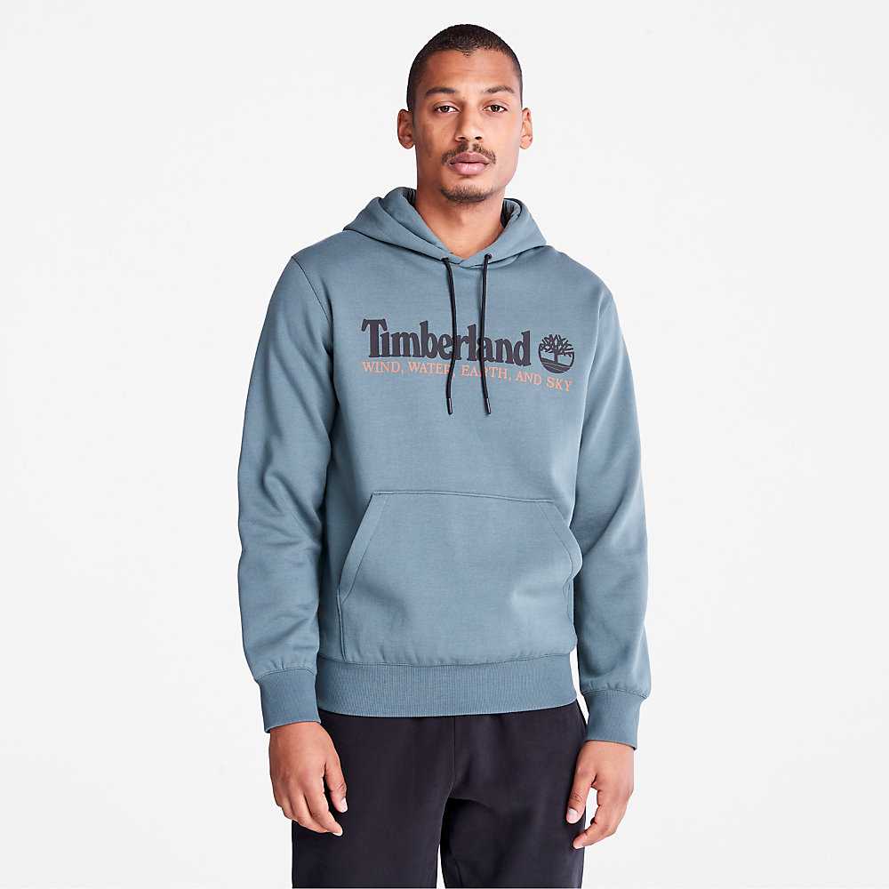 Men's Timberland Wind Water Earth And Sky Hoodie Green | UAE-5873469