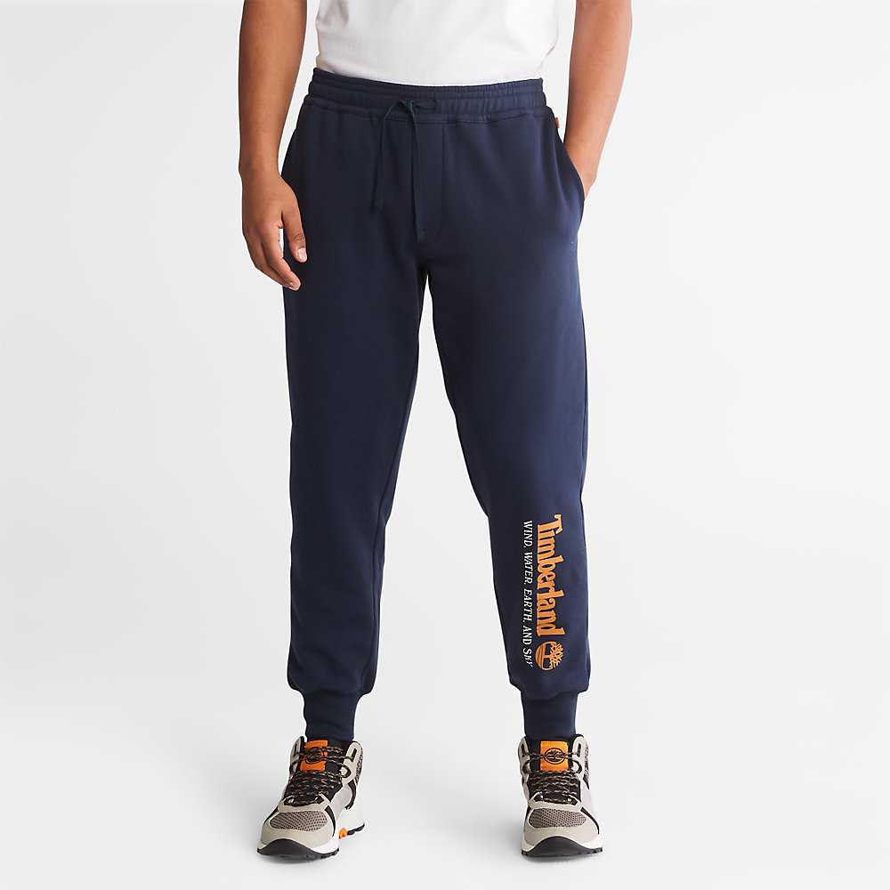 Men's Timberland Wind Water Earth And Sky Sweatpants Navy | UAE-9128603