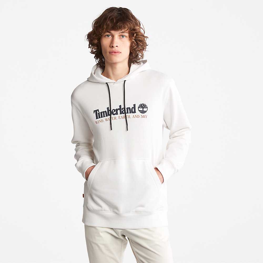 Men's Timberland Wind Water Earth And Sky Hoodie White | UAE-9584021