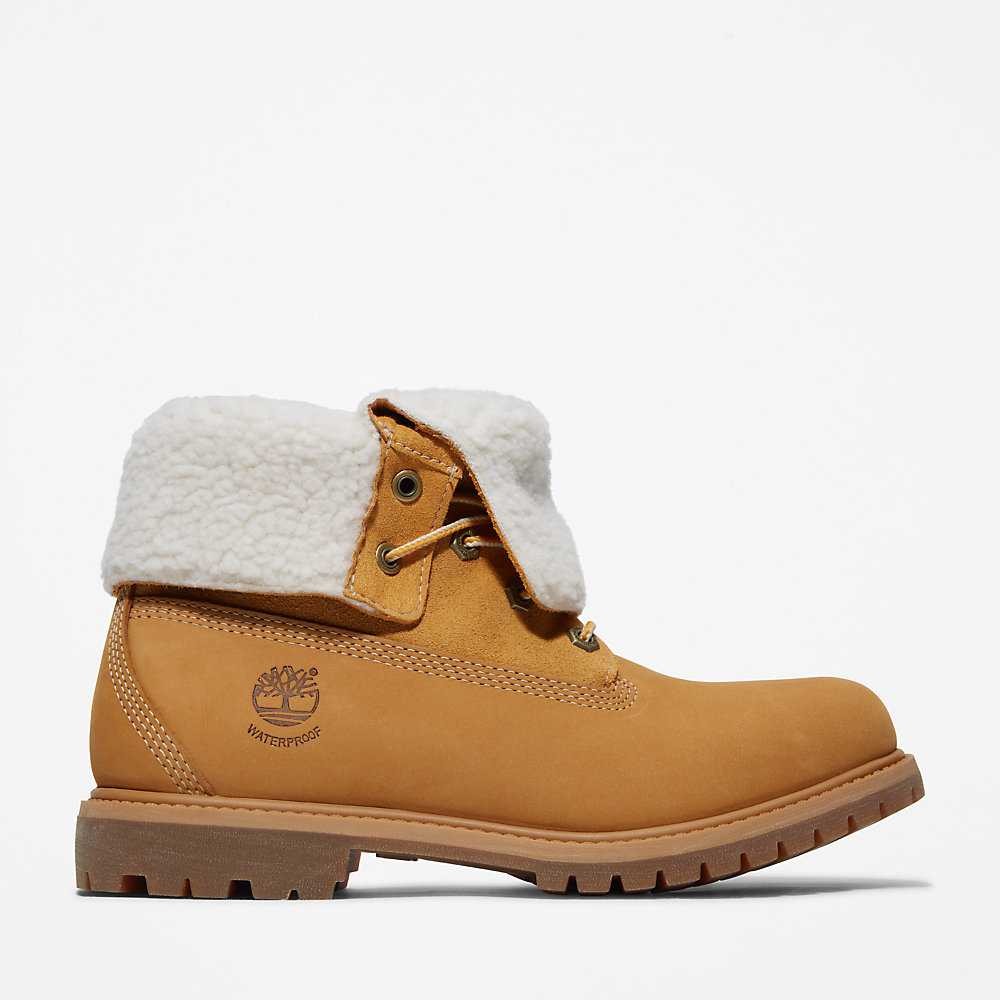 Women's Timberland Authentic Winter Boots Yellow | UAE-4196825