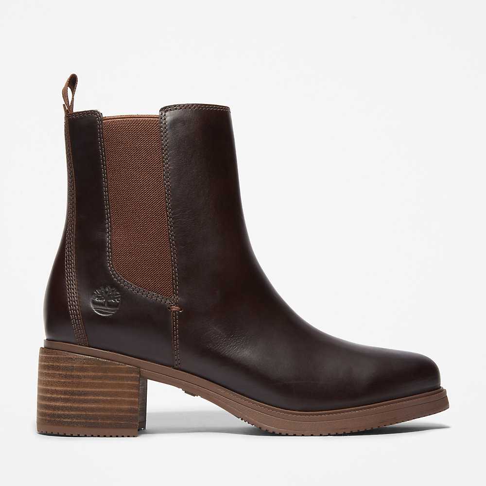 Women's Timberland Dalston Vibe Chelsea Boots Dark Brown | UAE-7016548