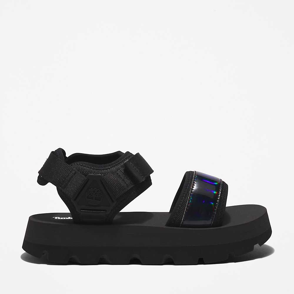 Women's Timberland Euro Swift Sandals Black | UAE-8956231