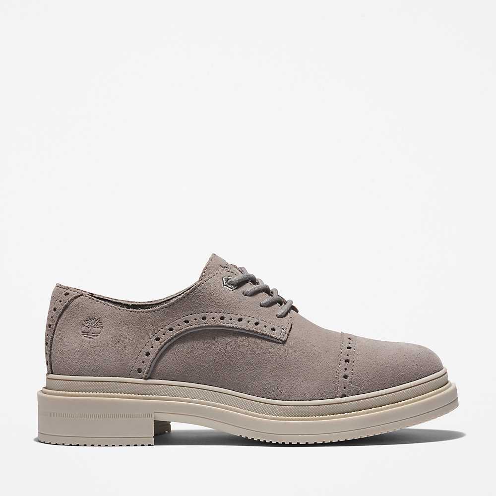 Women's Timberland Lisbon Lane Oxfords Shoes Grey | UAE-9284175