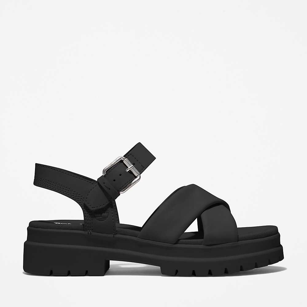 Women's Timberland London Vibe Sandals Black | UAE-9123854