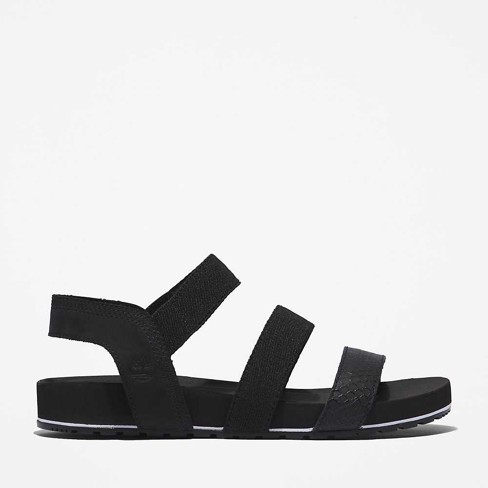 Women's Timberland Malibu Waves Sandals Black | UAE-0324951