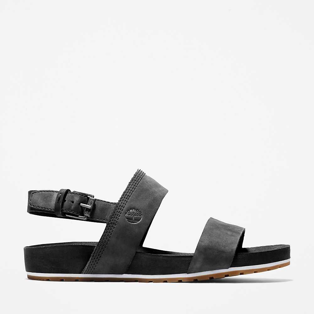 Women's Timberland Malibu Waves Sandals Black | UAE-9571640