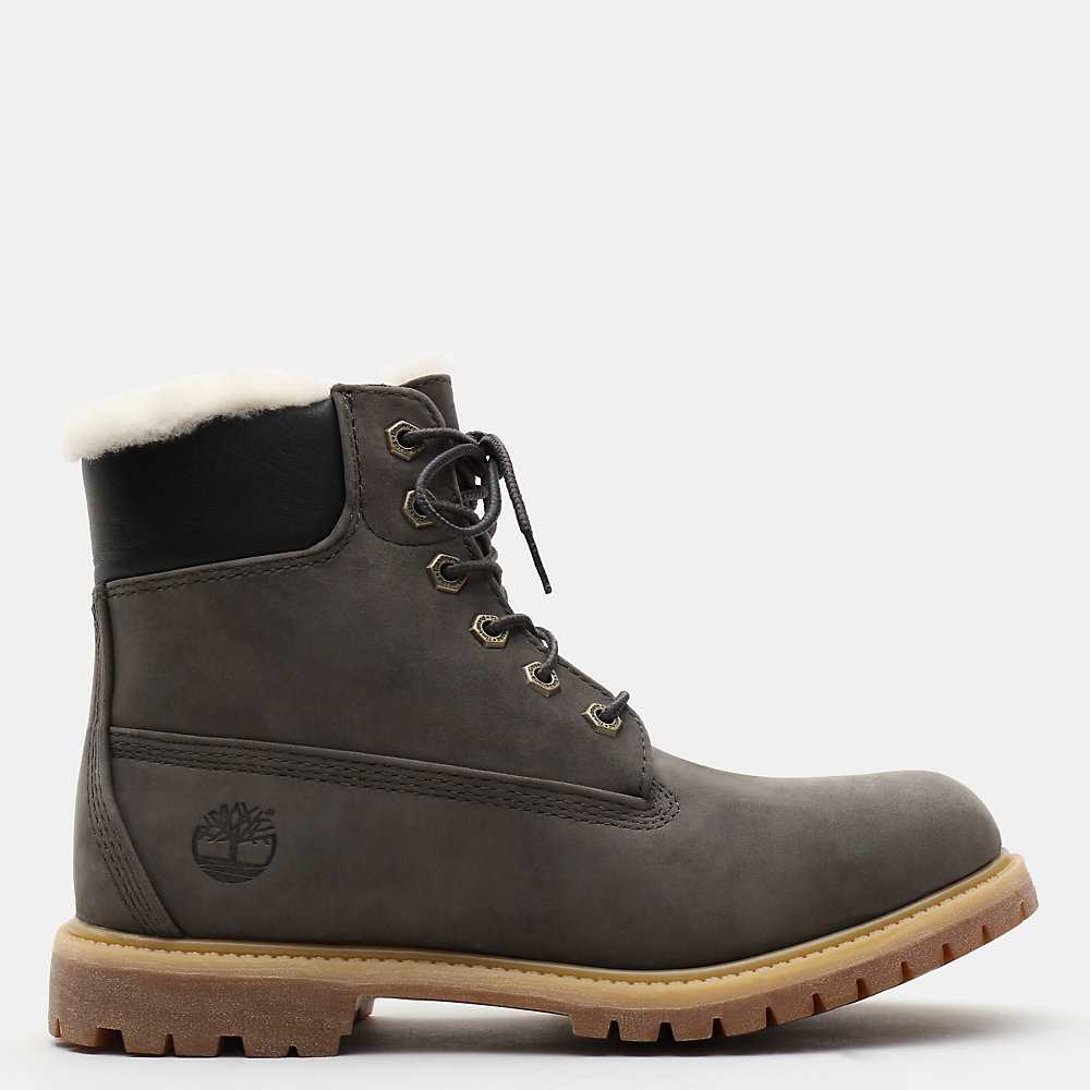 Women's Timberland Premium® 6 Inch Waterproof Boots Dark Grey | UAE-7392541