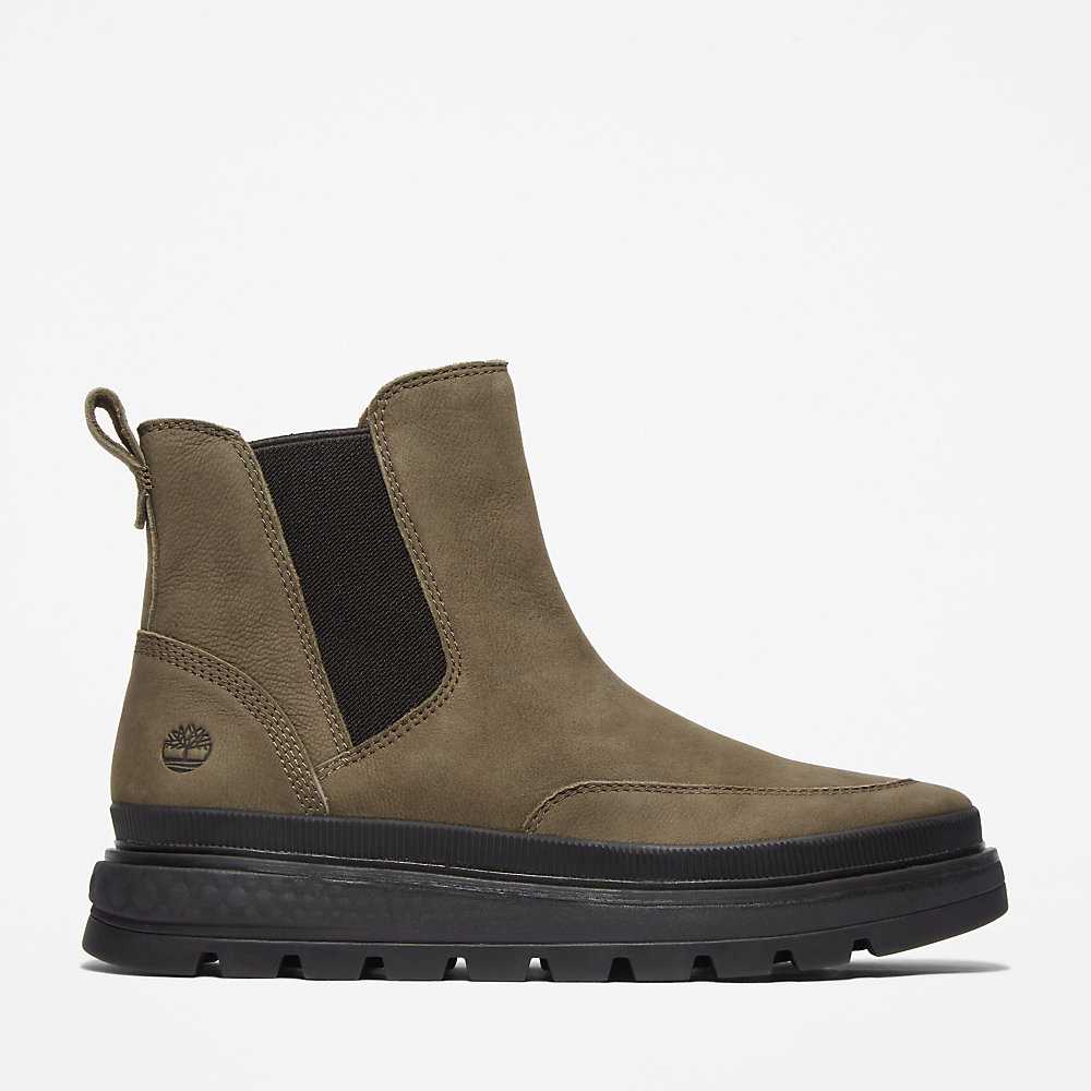 Women's Timberland Ray City Chelsea Boots Dark Green | UAE-7463520