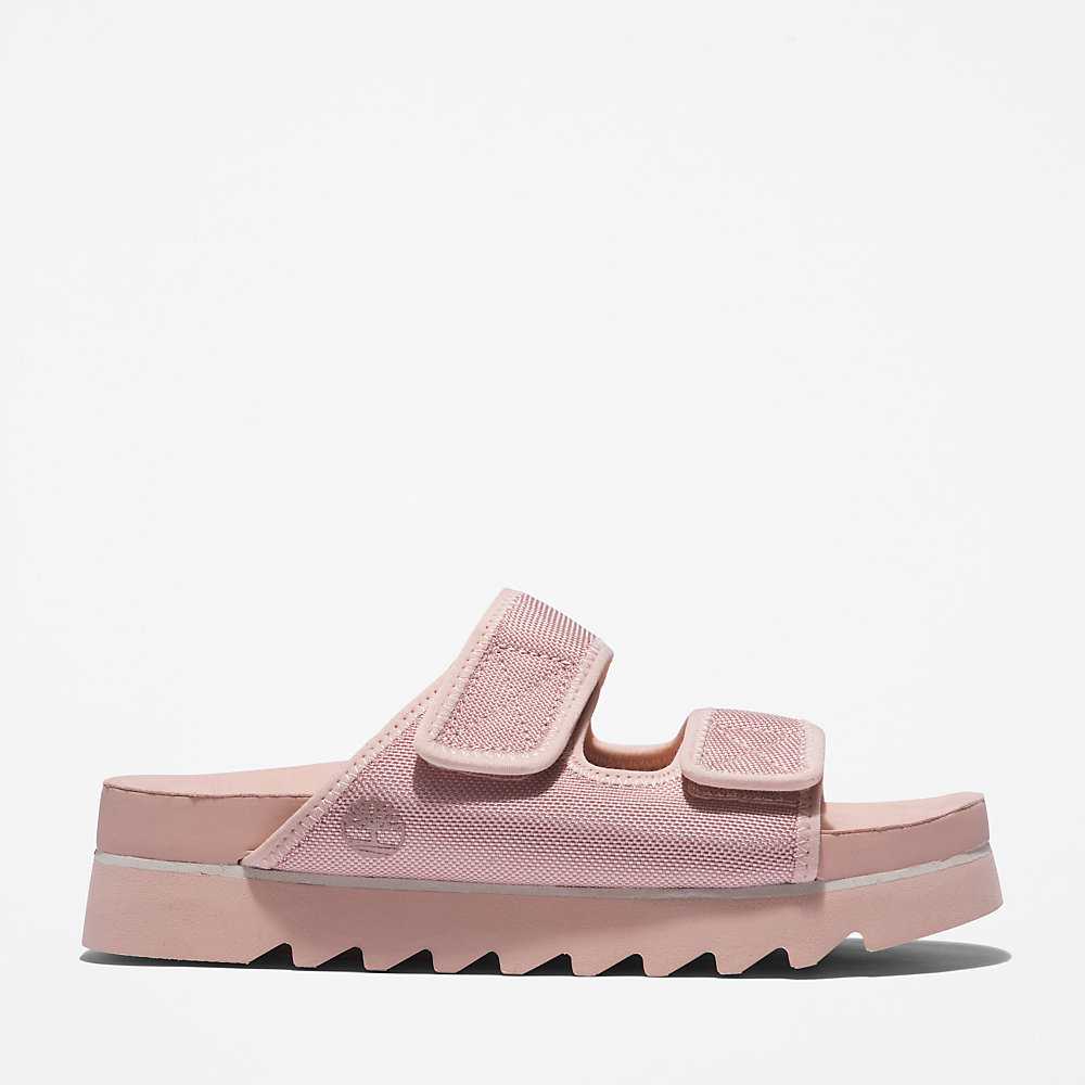 Women's Timberland Santa Monica Sunrise Sandals Light Pink | UAE-6059821