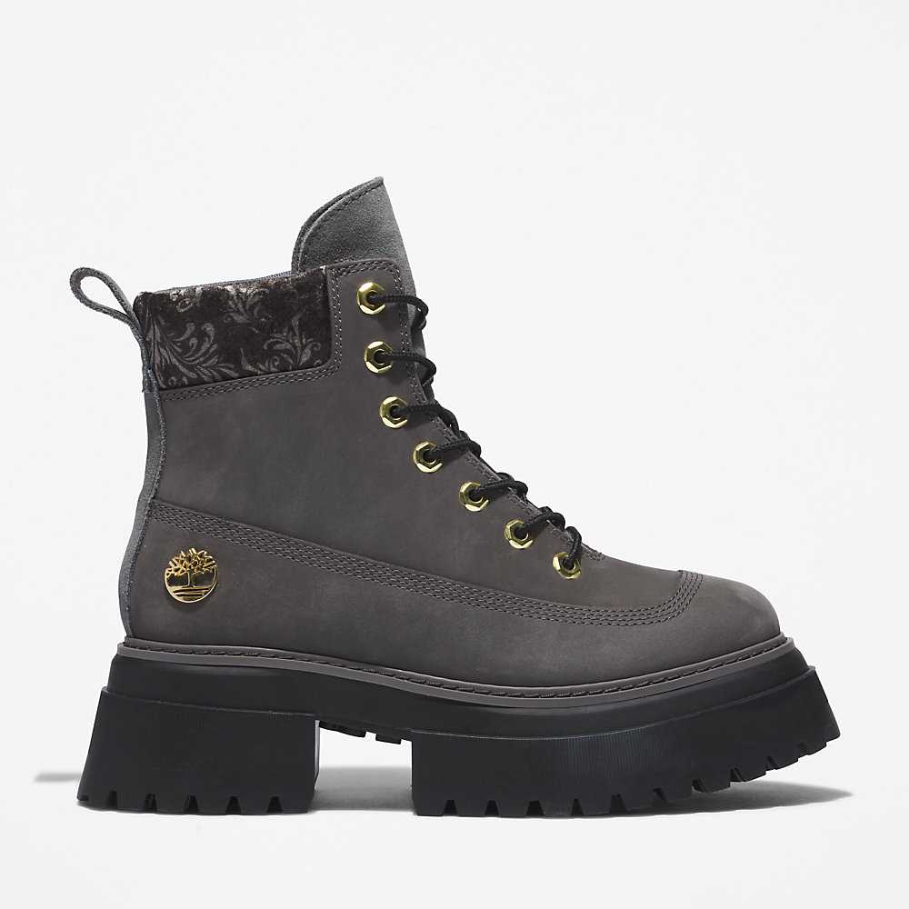 Women's Timberland Sky 6 Inch Lace Up Boots Grey | UAE-0781532